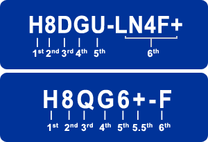 Example product names: H8DGU-LN4F+ and H8QG6+-F