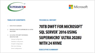 Thumbnail: 70TB DWFT For Microsoft® SQL Server® 2016 white paper