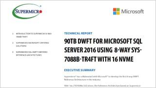Thumbnail: 90TB DWFT For Microsoft® SQL Server® 2016 white paper