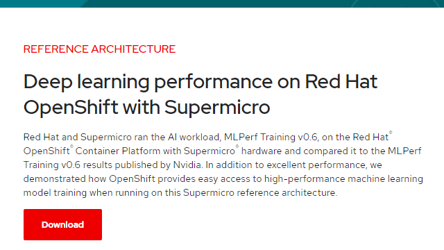 RedHat.comのリファレンス・アーキテクチャ・リンクのサムネイル・スクリーンショット