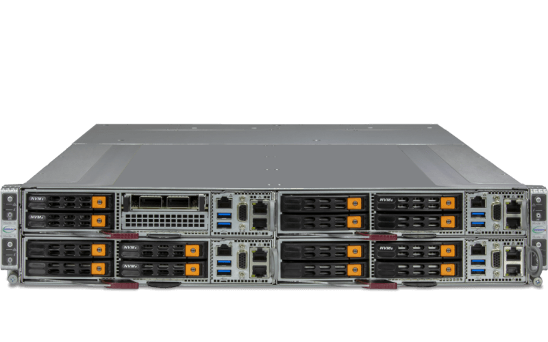 Supermicro GrandTwin™: Front Access 2U Twin Architecture with 4 nodes