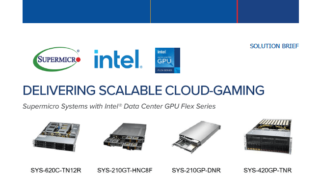 Thumbnail: Solution Brief – Delivering Scalable Cloud-Gaming