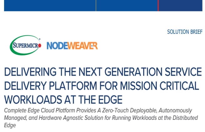 サムネイルソリューション概要 - エッジにおけるミッションクリティカルなワークロードのための次世代サービスデリバリプラットフォームの提供 