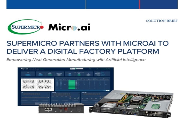Thumbnail: Solution Brief – Supermicro Partners With MicroAI To Deliver A Digital Factory Platform 