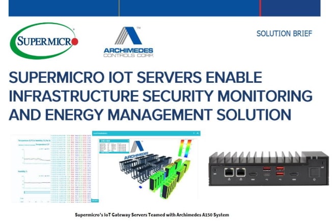 サムネイルソリューション概要 -Supermicro IOT サーバーによるインフラストラクチャのセキュリティ監視とエネルギー管理のソリューション 
