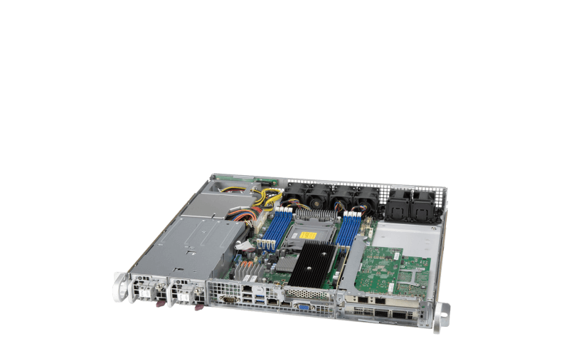 Supermicro NEBS-Level-3-zertifizierter WIO Short-Depth 1U Server
