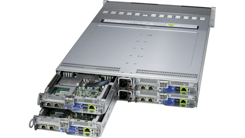 Supermicro BigTwin 2U Twin Architecture with 4 or 2 Nodes