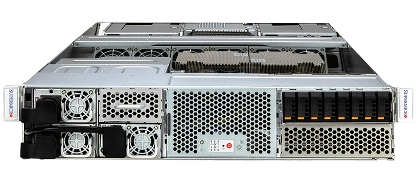 2U NVIDIA MGX System with Intel- or ARM-based Processor