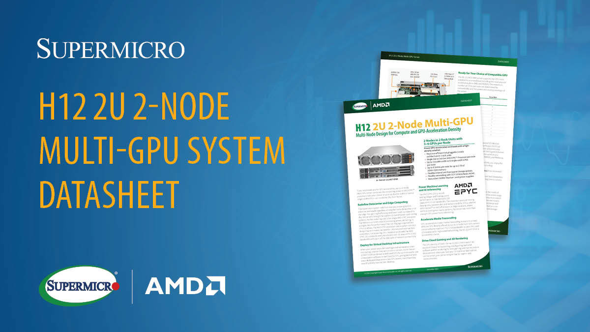 Thumbnail: Datasheet – H12 2U 2-Node Multi-GPU