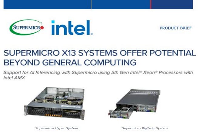 Thumbnail: Product Brief – Supermicro X13 Systems Offer Potential Beyond General Computing 