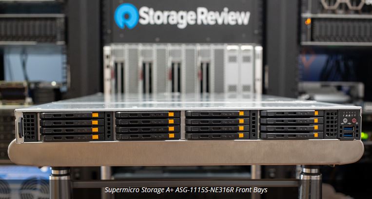 サムネイル製品レビュー -Supermicro Storage A+ ASG-1115S-NE316R E3.Sサーバーのレビュー