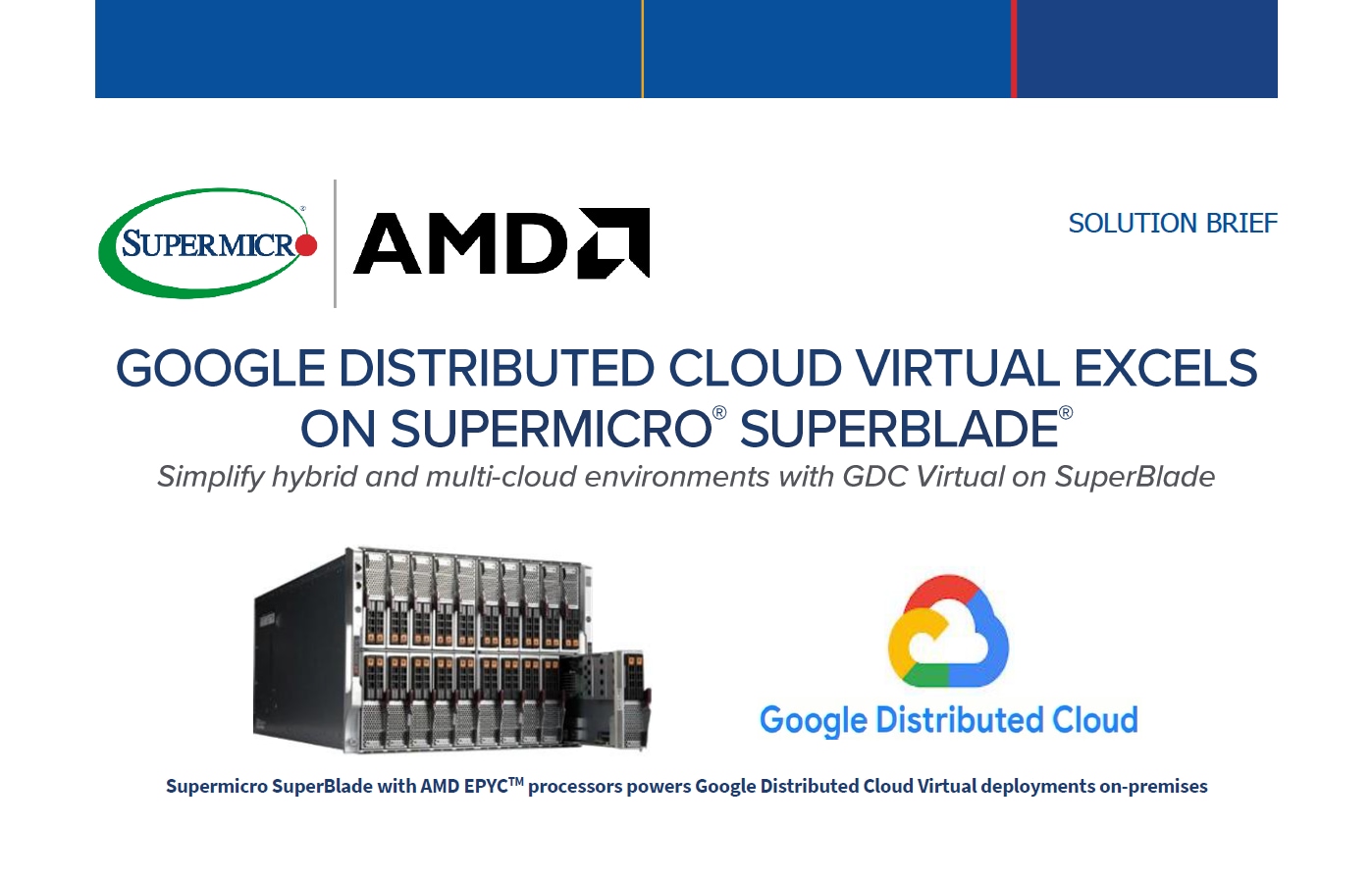 Thumbnail: Solution Brief – Google Distributed Cloud Virtual Excels On Supermicro® SuperBlade® 