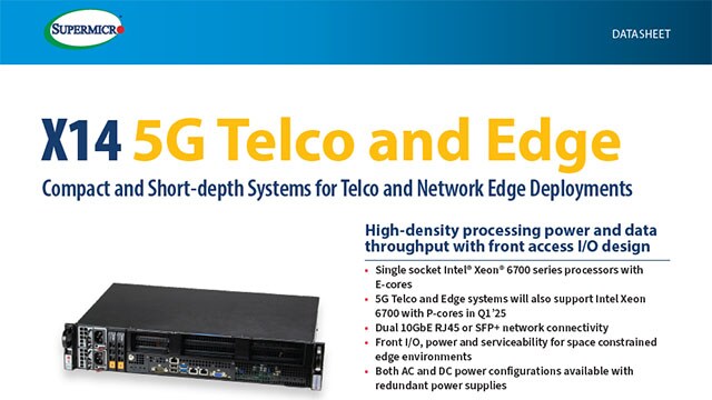 サムネイルX14 5G Telcoデータシート