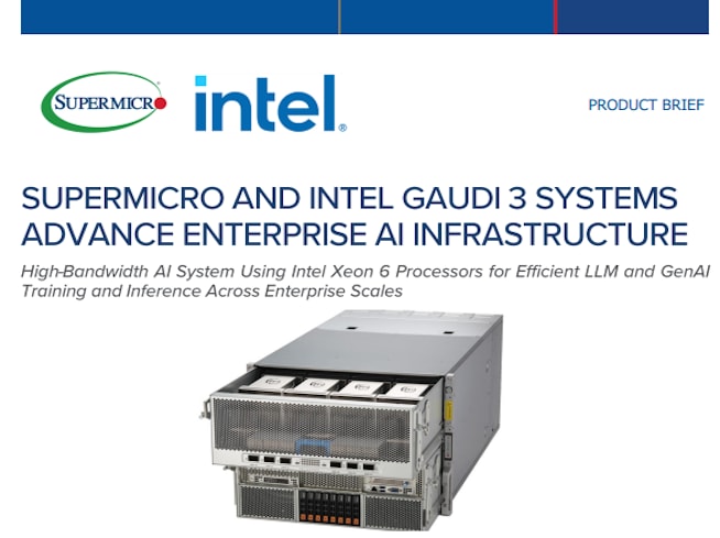 Thumbnail: Product Brief – Supermicro and Intel GAUDI 3 Systems Advance Enterprise AI Infrastructure