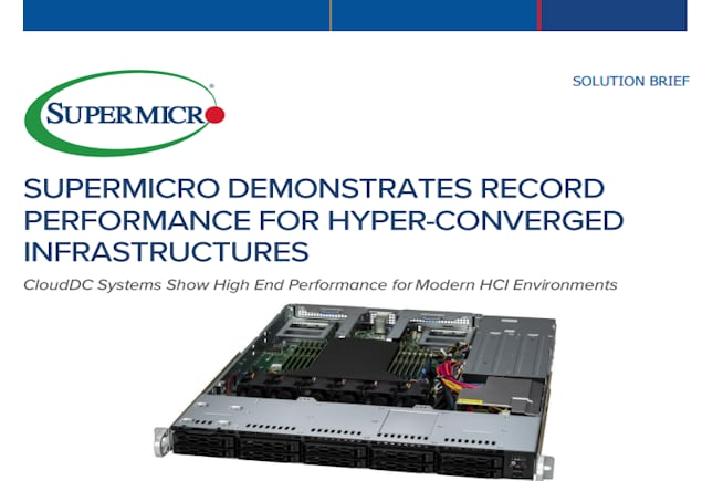 Thumbnail: Solution Brief – Supermicro Demonstrates Record Performance For Hyper-Converged Infrastructures