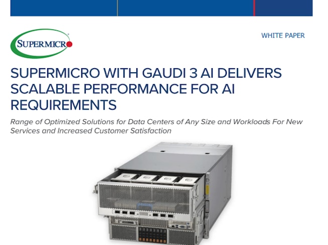 Thumbnail: White Paper – Supermicro with GAUDI 3 AI Delivers Scalable Performance for AI Requirements