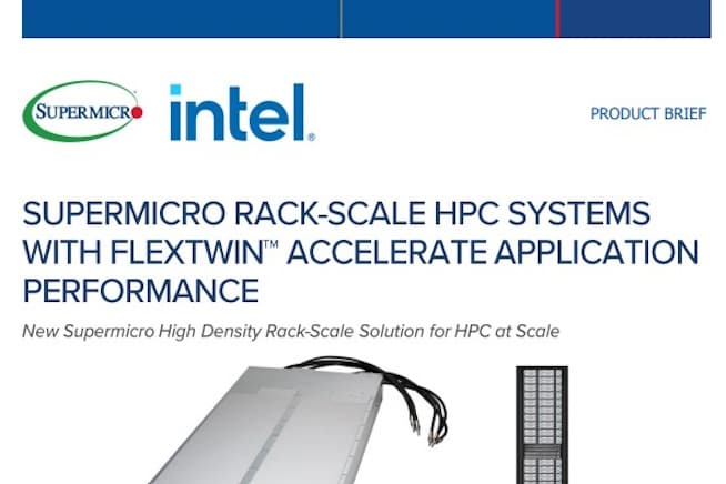 Thumbnail: Product Brief – Supermicro Rack-Scale HPC Systems with FlexTwin™ Accelerate Application Performance