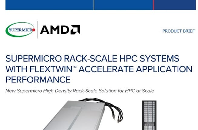 Thumbnail: Product Brief – Supermicro Rack-Scale HPC Systems with FlexTwin™ Accelerate Application Performance