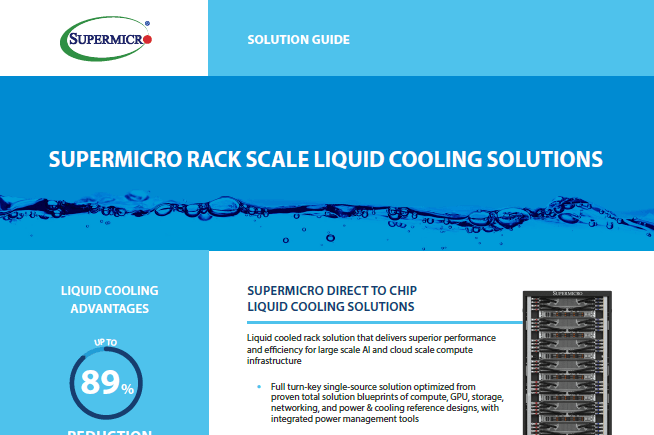 Thumbnail: Solution Guide – Supermicro Rack Scale Liquid Cooling Solutions