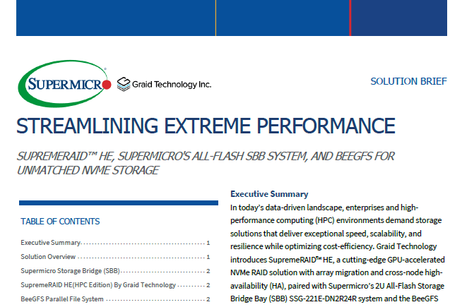 Thumbnail - Kurzbeschreibung der Lösung: Rationalisierung extremer Leistung