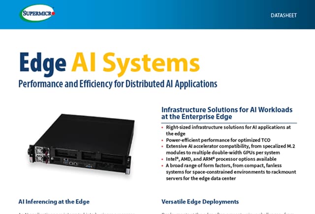 Edge AI Systems Datasheet 