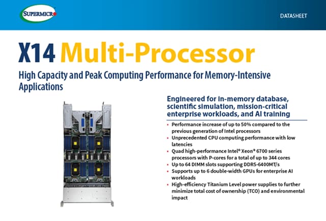 X14 Multi-Processor Systems datasheet