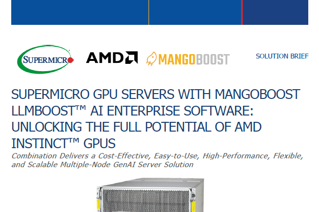 Vorschaubild: Supermicro und MangoBoost Lösungsbeschreibung