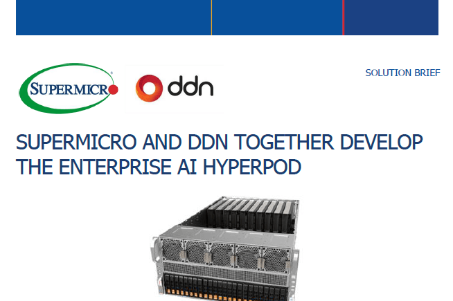 Thumbnail: Supermicro + DDN Enterprise AI HyperPOD Solution Brief