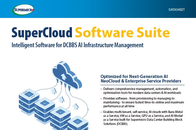 缩略图：数据表 – SuperCloud 软件套件 
