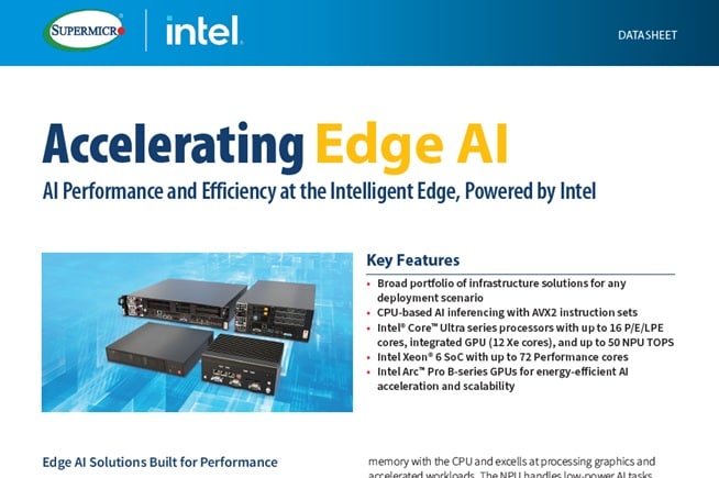 Accelerating Edge AI