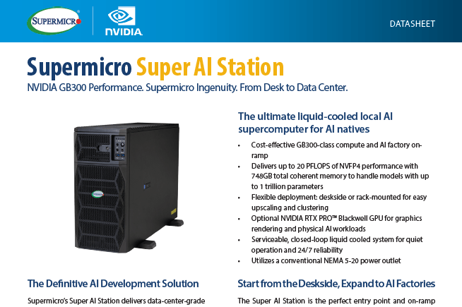 縮圖：Supermicro  AI 產品規格表