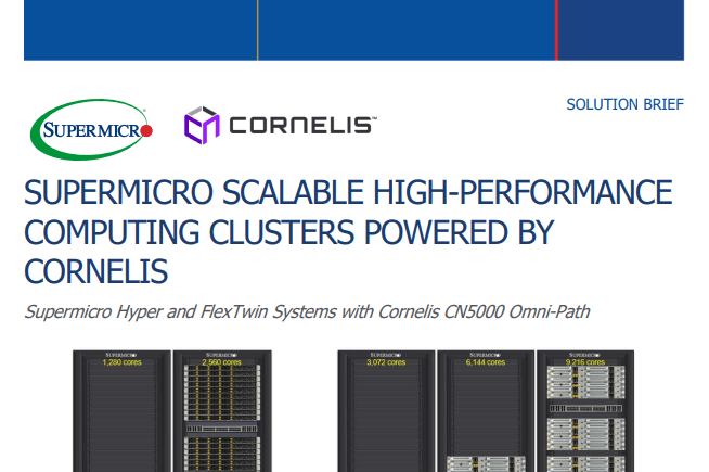 Thumbnail: Supermicro and Cornelis HPC Solution Brief