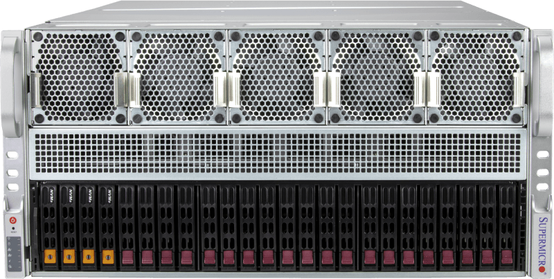 AMD Instinct™ MI350P 8-GPU搭載Supermicro 空冷システム