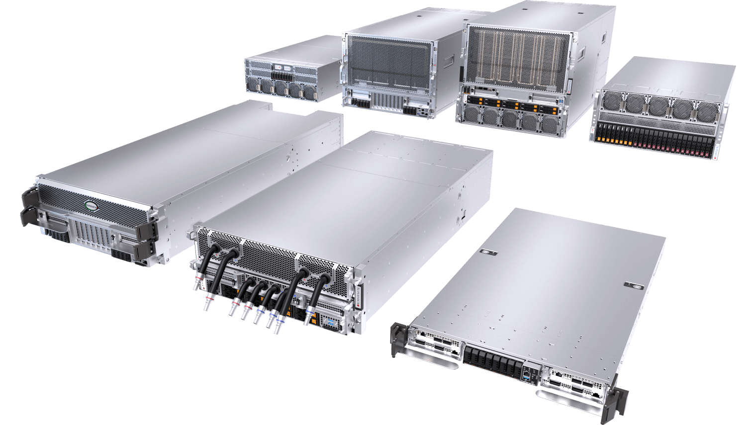 Selection of Supermicro NVIDIA Blackwell-supported Systems