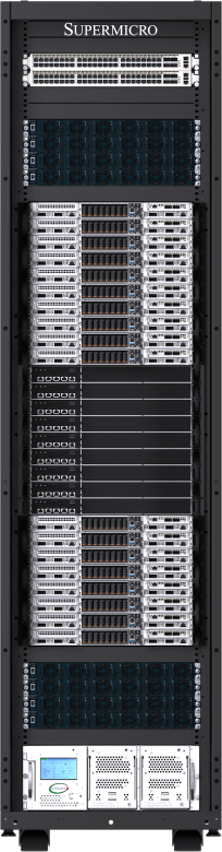 Supermicro NVIDIA GB300 NVL72 SuperCluster (Flüssig-zu-Flüssig)