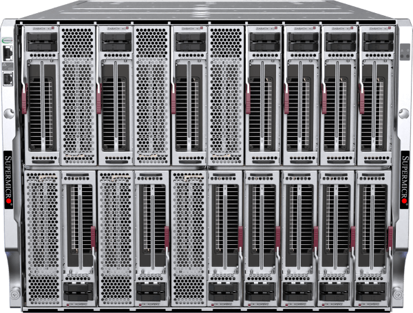 Supermicro 8U SuperBlade® system supporting NVIDIA L40S GPU