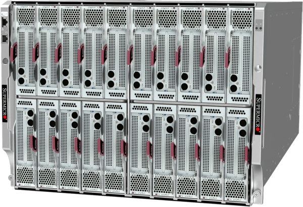 Supermicro 8U 20ブレードGPUSuperBlade システム