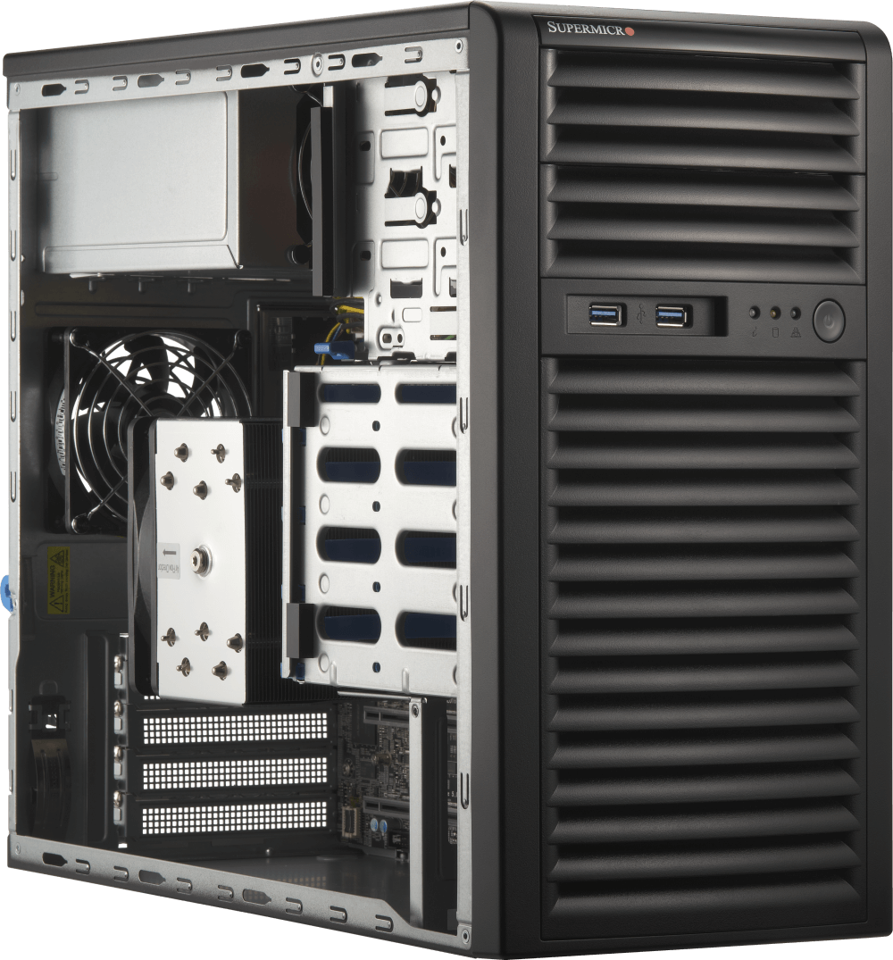 Supermicro A+ mid-tower server/workstation with AMD EPYC™ 4005/4004 series processor