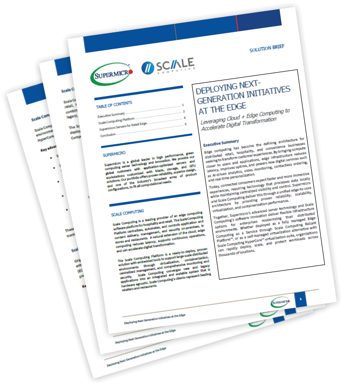 Supermicro + Scale Computing ソリューション概要