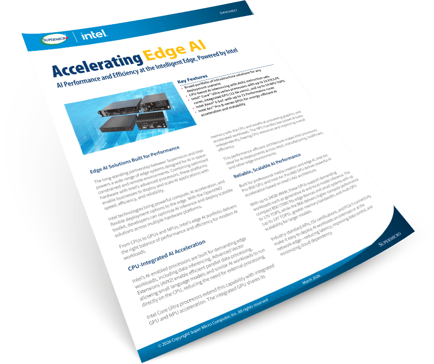 データシート - Intel Edge AI