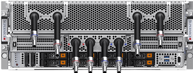 Supermicro liquid-cooled 4U B200 8-GPU system (compute node)