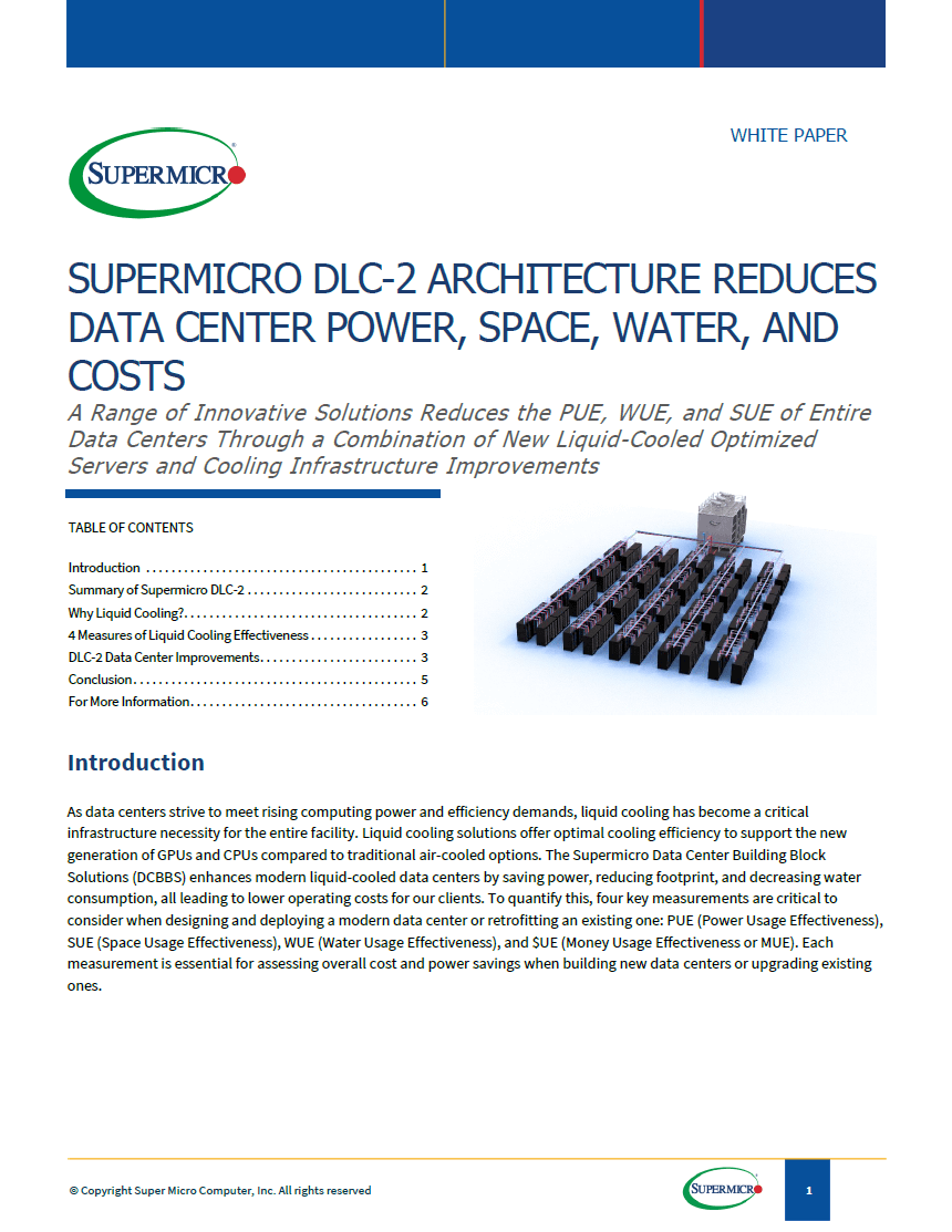 Supermicro DLC-2 White Paper