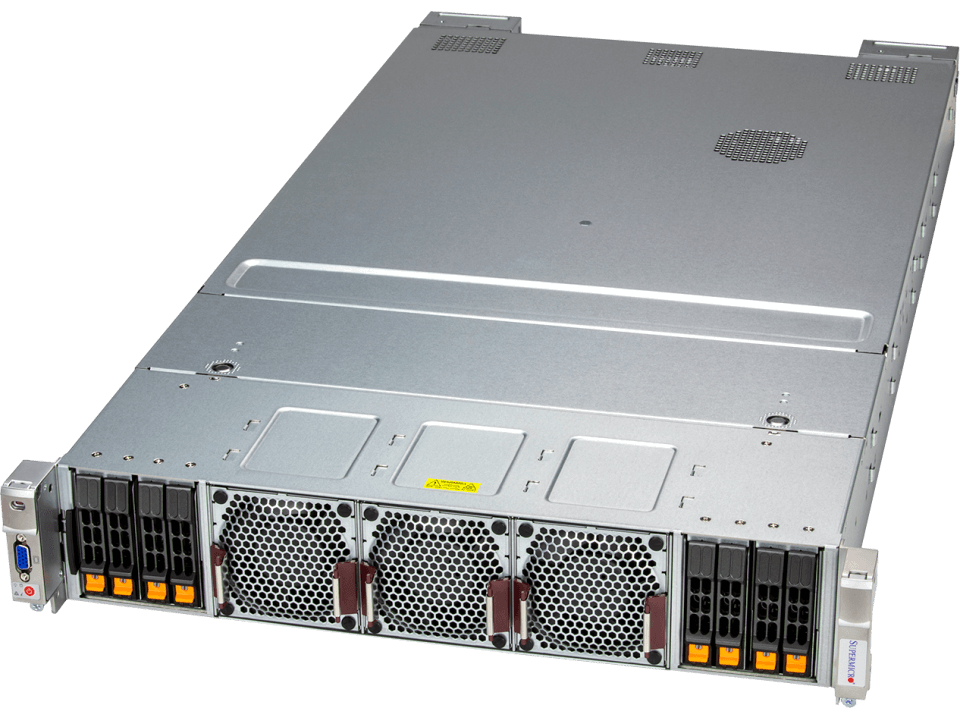 Supermicro Liquid-Cooled 2U Quad- NVIDIA MI300A APU System