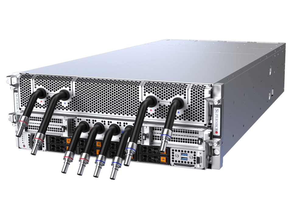 Supermicro Liquid-Cooled 4U 8-GPU System with NVIDIA HGX™ B200