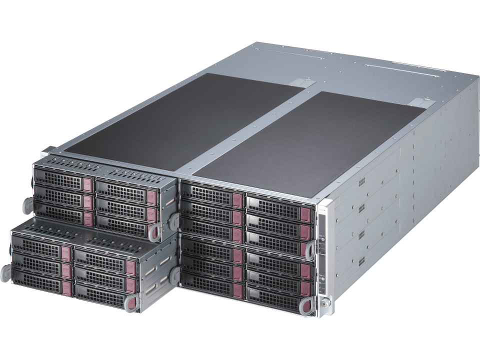 Supermicro 4U4N FatTwin® with Optional Liquid Cooling