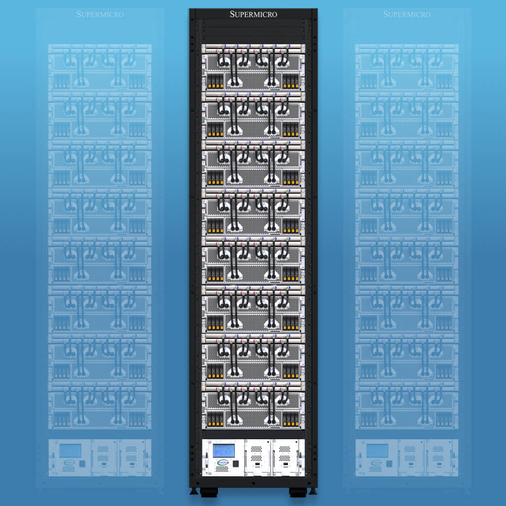 Supermicro 液冷GPU最適化AI/LLMラック