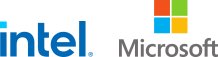 Intel and Microsoft Logos
