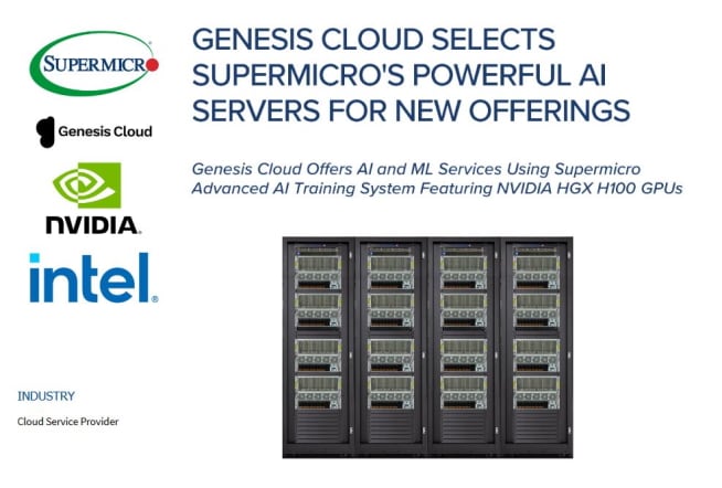Thumbnail: Success Story – Genesis Cloud Selects Supermicro's Powerful AI Servers For New Offerings