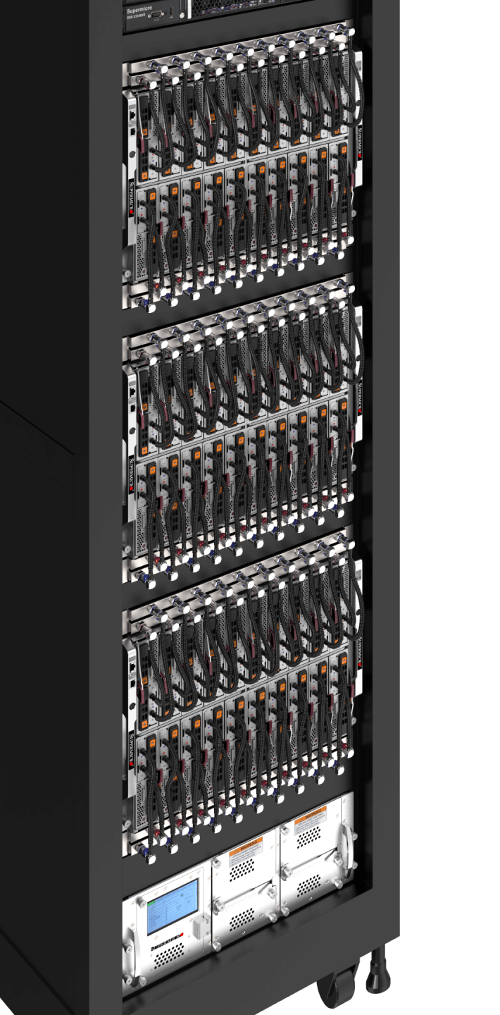 Supermicro server rack setup for HPC