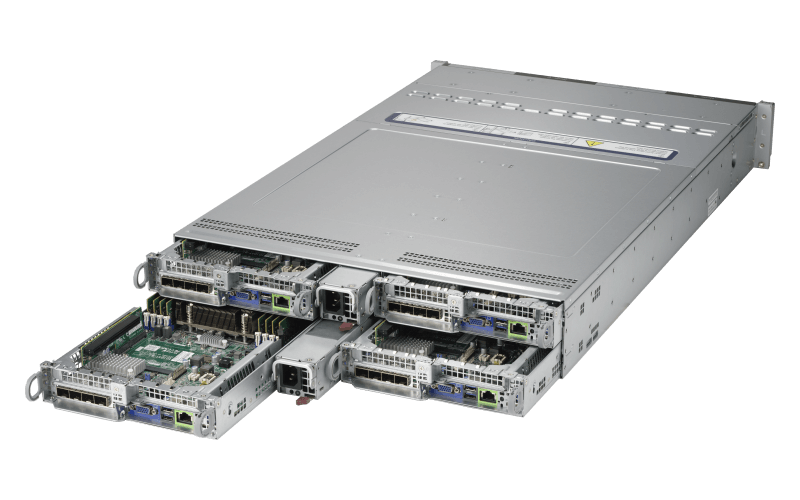 Supermicro A+ BigTwin® 4-node system with AMD EPYC™ 7003 Series Processors